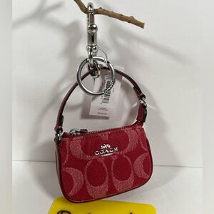 Coach Mini Nolita Bag Charm In Signature Denim NWT
Product Details NWT